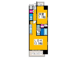 グランカーサ難波元町の物件間取画像